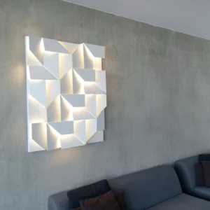 Modern Indoor Wall Lamp Geometric Design LED Sconce Background Light for Living Room Bedroom Hallway Home Decoration Lighting