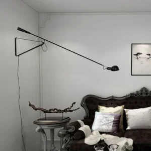 LED Long Arm Swing Wall Lamp Rotatable Metal Light Nordic Design Bedroom Living Room Study Bedside Home Decor Lighting Fixtures