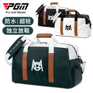 PGM Golf Clothing Bag for Men and Women PU Material Lightweight Waterproof Travel Tote Bag Handbag